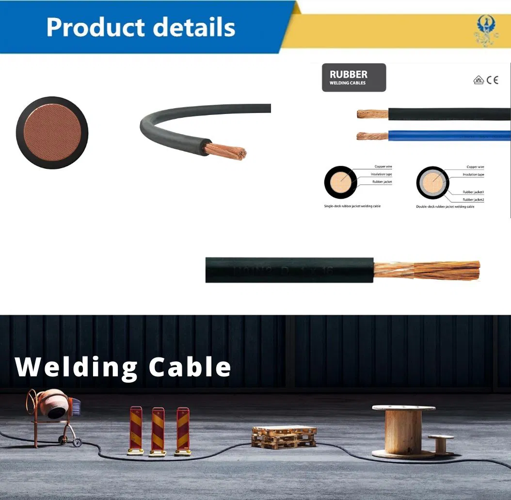 0361tq BS En 60332-1-2 35 Sqmm, 50mm2, 70 mm2, 95mm, 120mmsq, 150 Mmsingle Core Epr Rubber Flexible Welding Power Aluminium Control Wire Cable