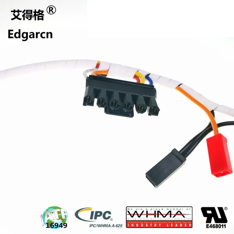 1.25mm 2.54mm Pitch Molex Connector to Tyco Connector Wire Harness