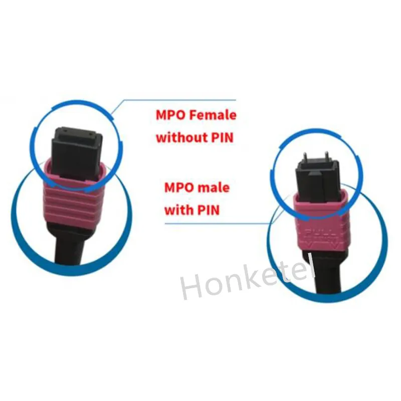 12 Fiber MTP/MPO Multimode 3.0mm Trunk Cable Assembly Jumper Fiber Optic Micro Patch Cord