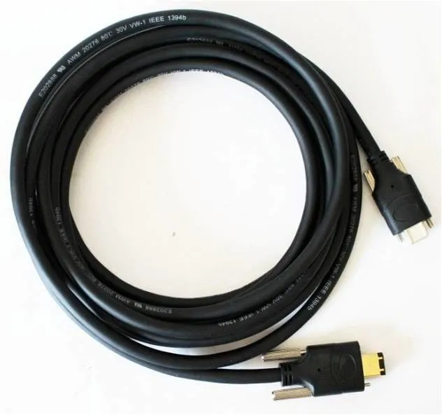 1394A to 1394b Flexible PVC Cable for Factory Automation Camera