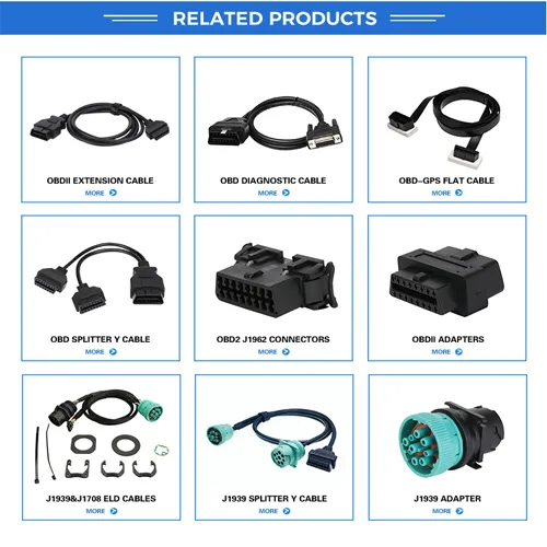 16-Pin Male Thread to Molex 6p, OBD2 Car Separator Y Cable with New Ford Connector