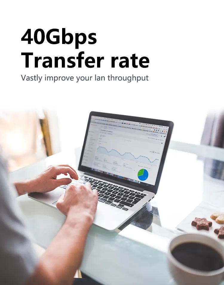 2000MHz 40gbps Patch Cord Wire Cat8 Ethernet Shielded LAN Cable