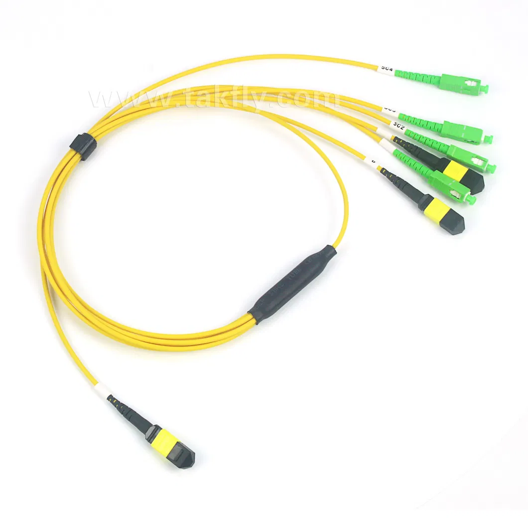 24 Cores MPO to MPO and Sc Hybrid Connector Fanout Cable