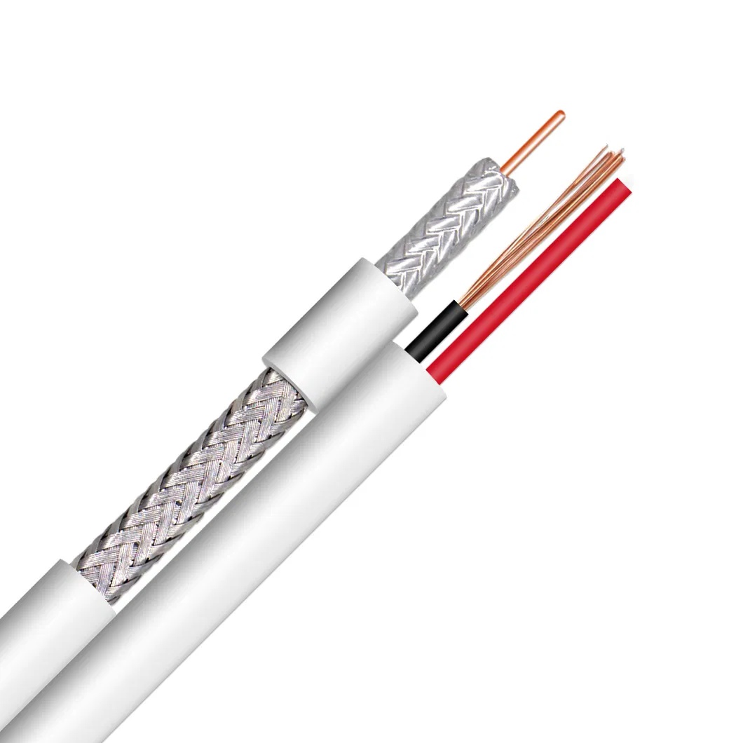 305m/1000FT Solid Bare Copper RG6 Coax Cable RG6+2DC CATV CCTV Coaxial Cable