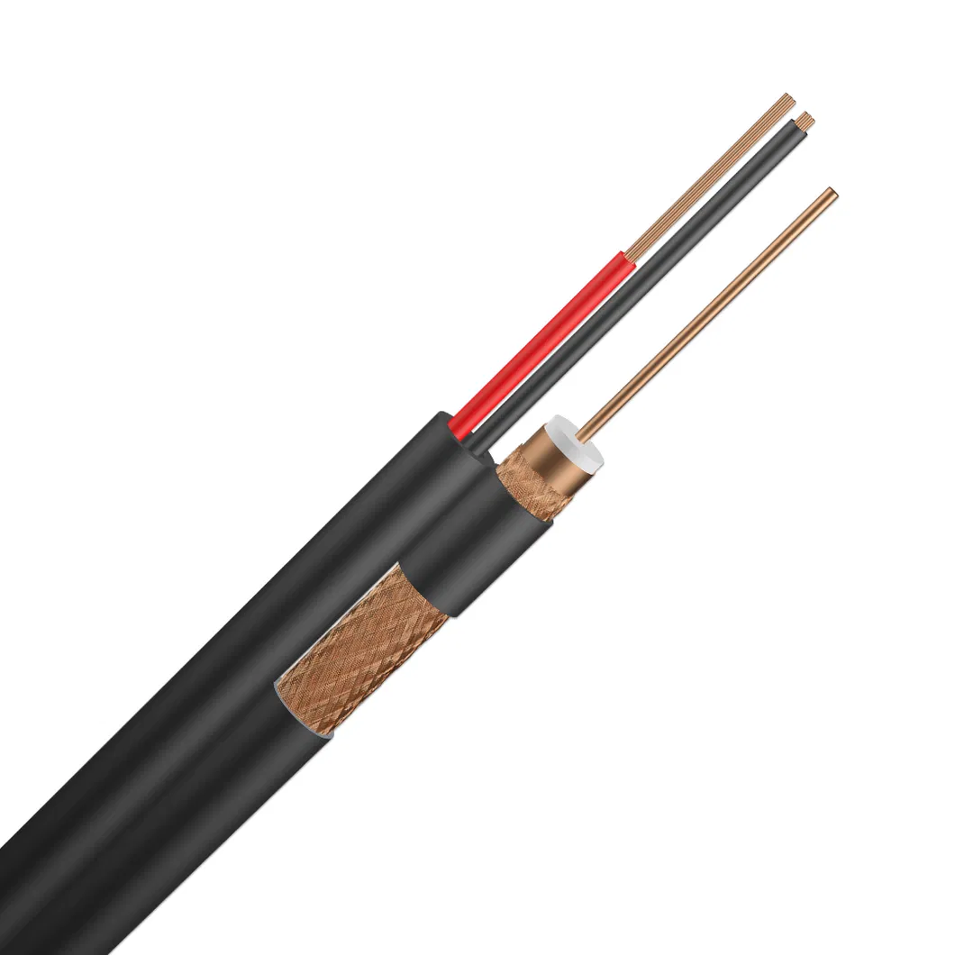 305m/1000FT Solid Bare Copper RG6 Coax Cable RG6+2DC CATV CCTV Coaxial Cable