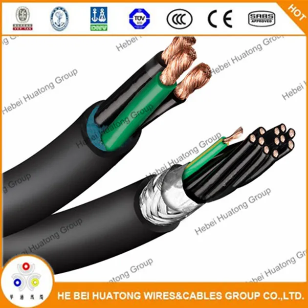 4 AWG 3 Conductors + #8 Ground, Unshielded 600V UL Type Tc-Er Cable