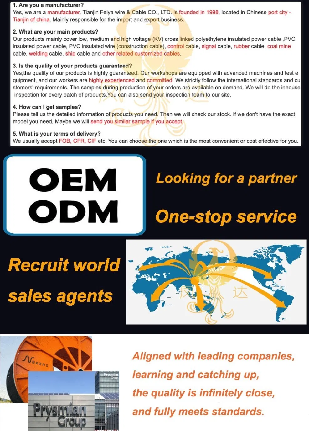 600 Voltage Aluminum Alloy Conductors Cross-Linked Polyethylene (XLPE) Insulated Mobile Home Feeder Cable