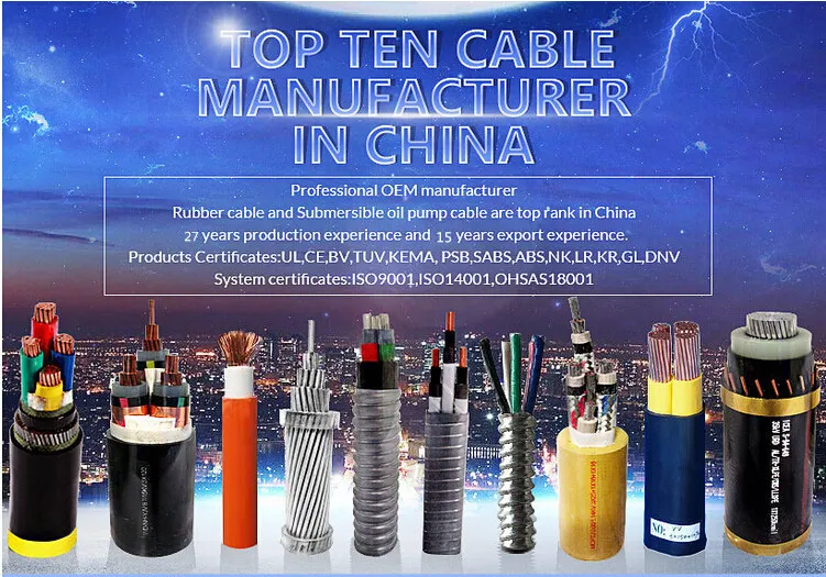 600V Copper Conductor Type Tc Cable