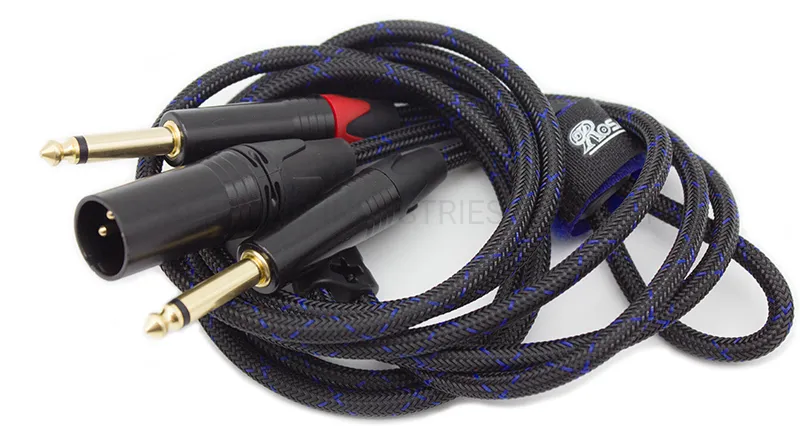 a/V PVC Insulated Wire Cable with Connector XLR Male to 6.35mm Mono Plug