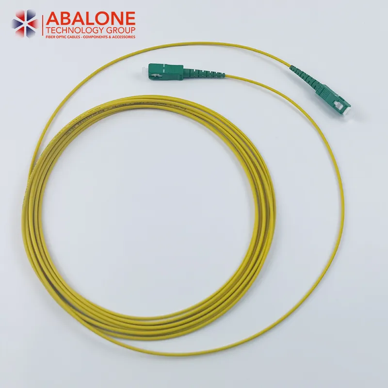 Abalone Simplex G657A2 Sc / APC to Sc/APC Single Mode Cable Fiber Optic Patch Cord Factory OEM