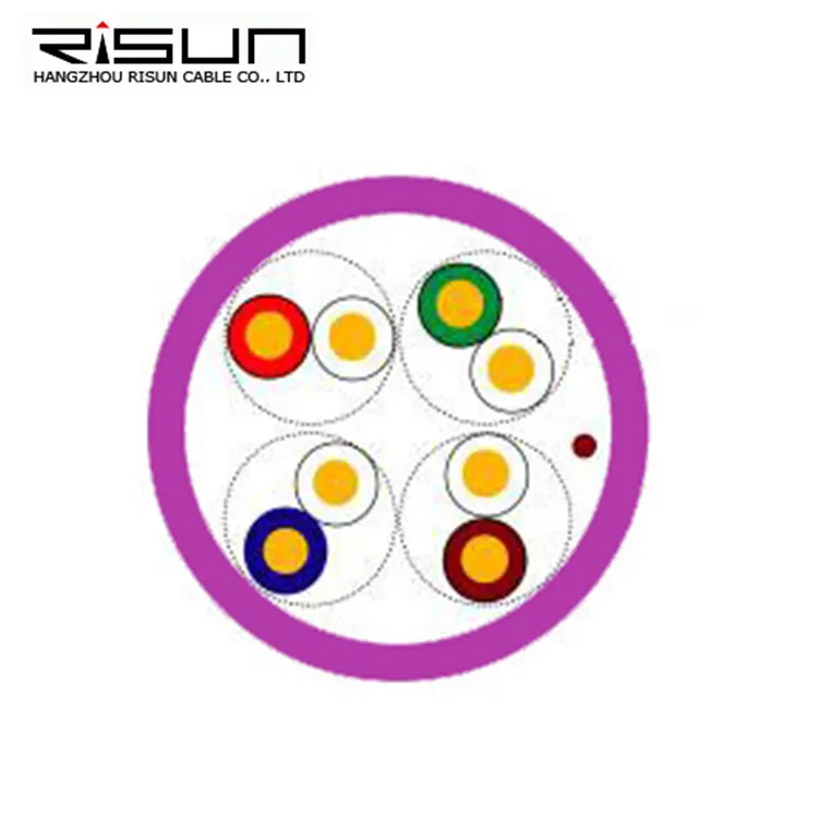 Cabo De Rede Cftv 4 Pares Azul 24AWG Risun-305m Cable