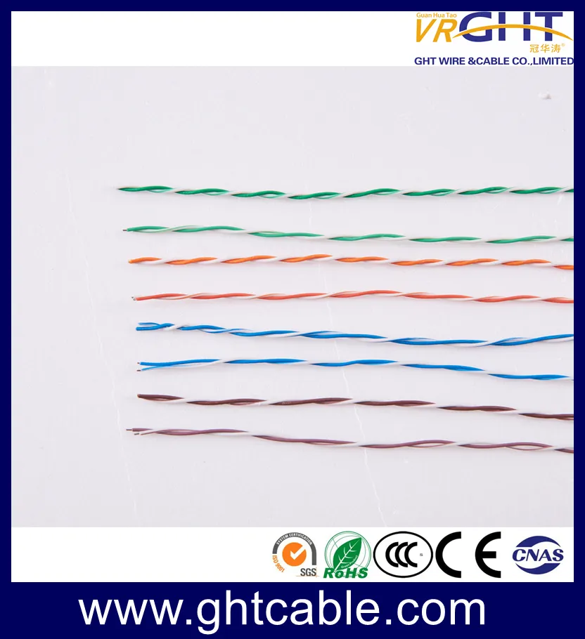 China Hot Sale 26AWG Bc Indoor UTP Cat5e LAN Cable