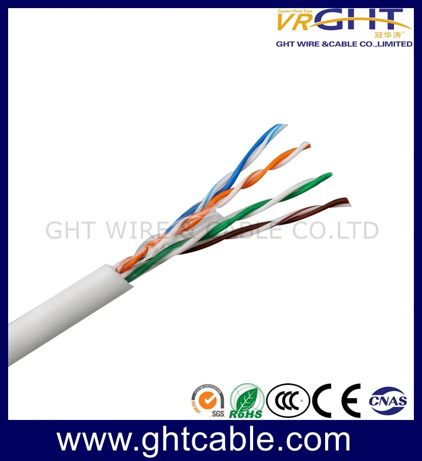 China Hot Sale 26AWG Bc Indoor UTP Cat5e LAN Cable