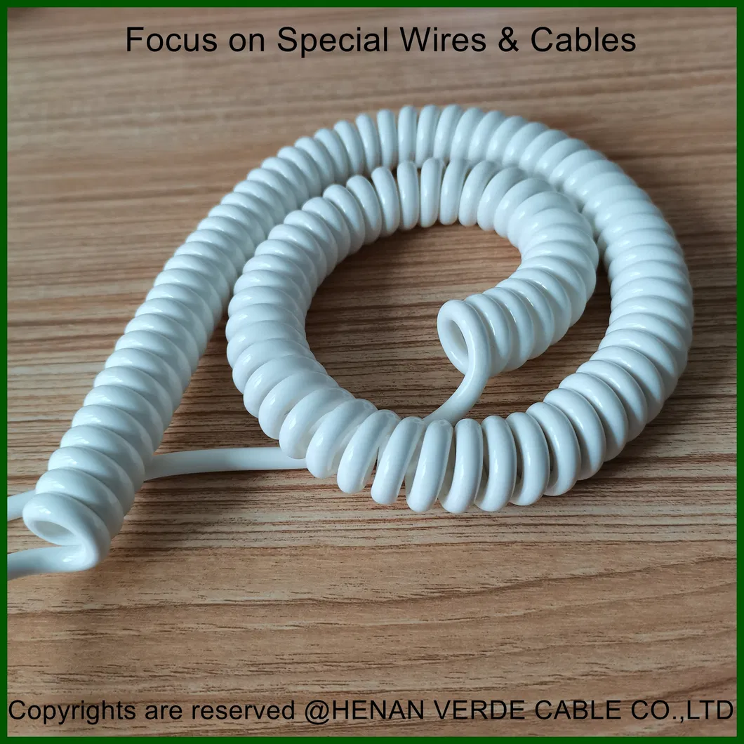 Customized AWG26 TPU Mechanical Keyboard Curly Spiral Coiled Cable