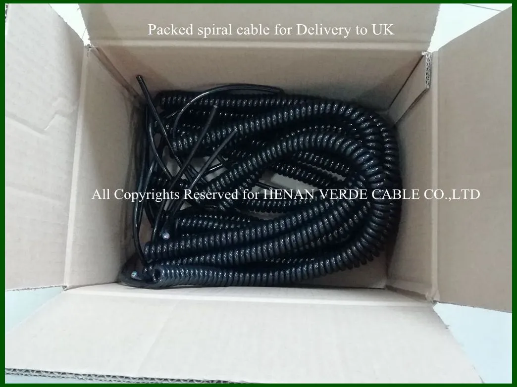 Customized AWG26 TPU Mechanical Keyboard Curly Spiral Coiled Cable