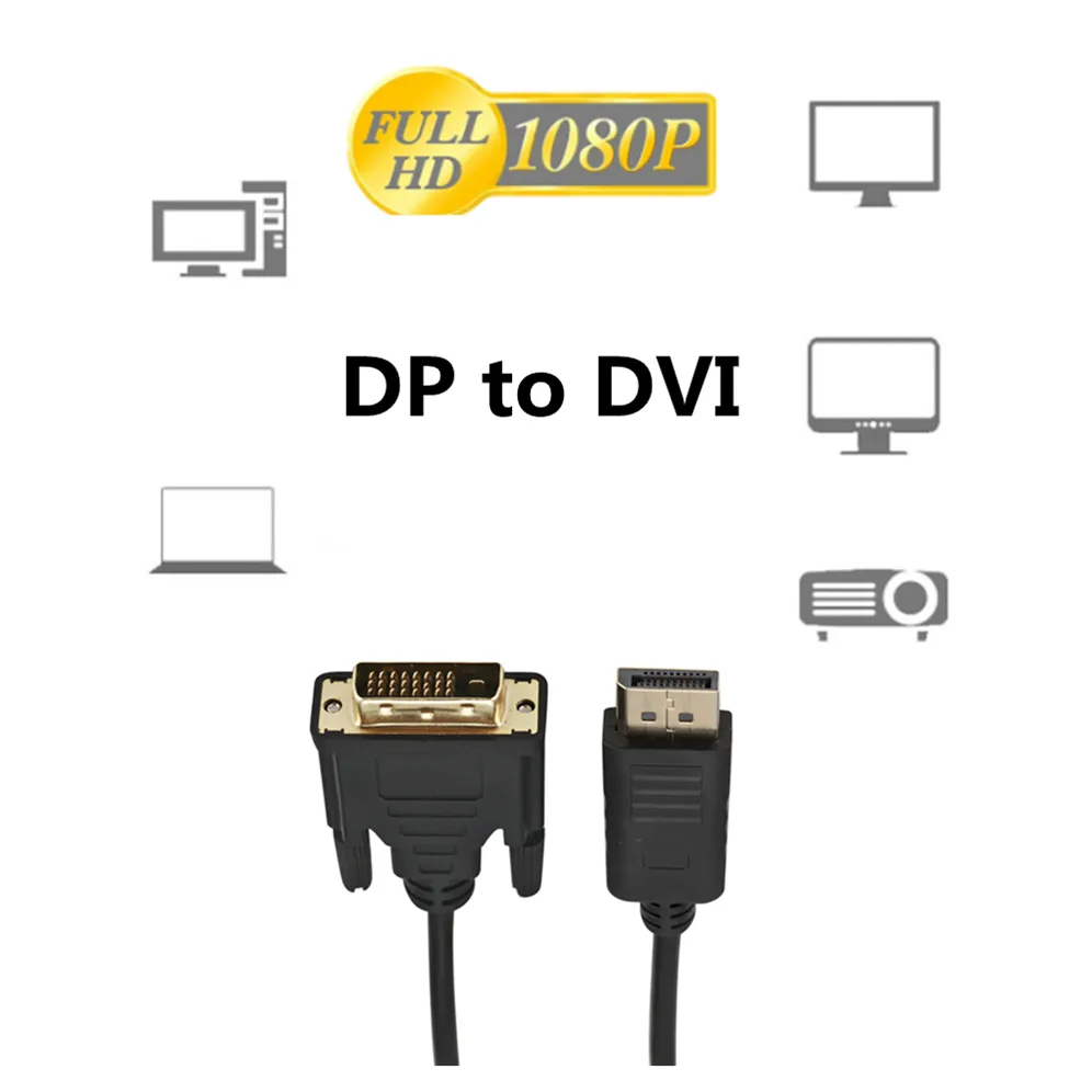 Displayprot to DVI Cable 1.8m