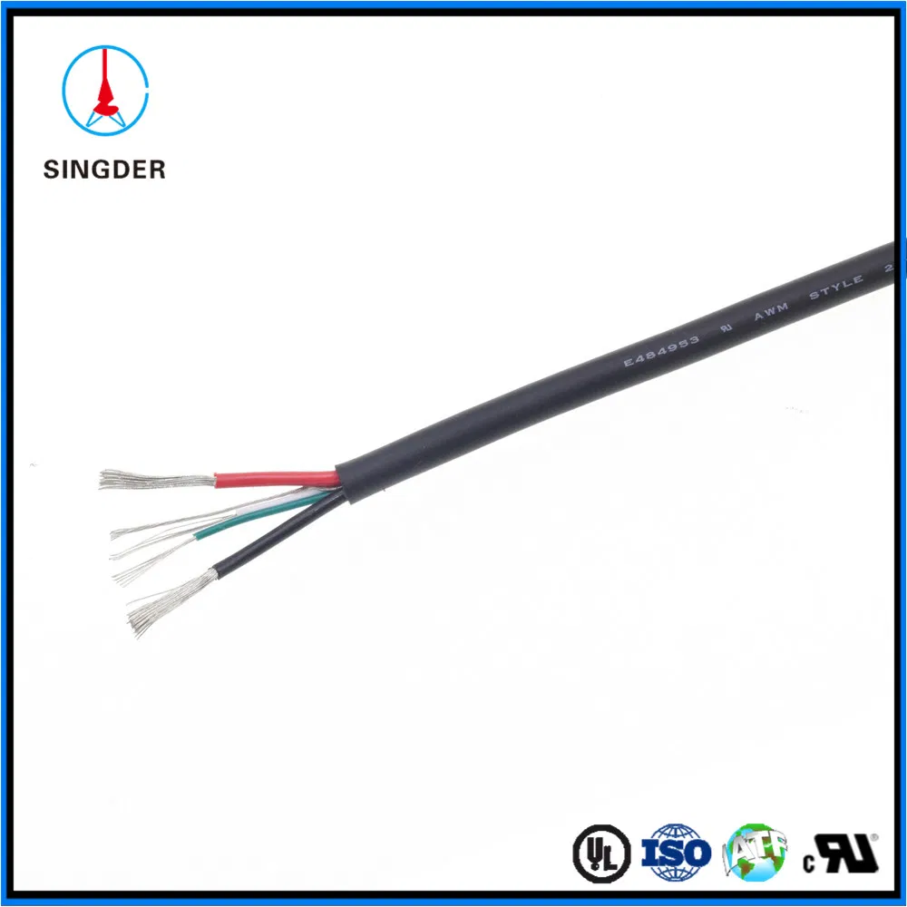 Drain Wire Electrical Cable PVC Insulation Stranded Annealed Red Copper Conductor Compliant with UL 758 UL 1581 Standard