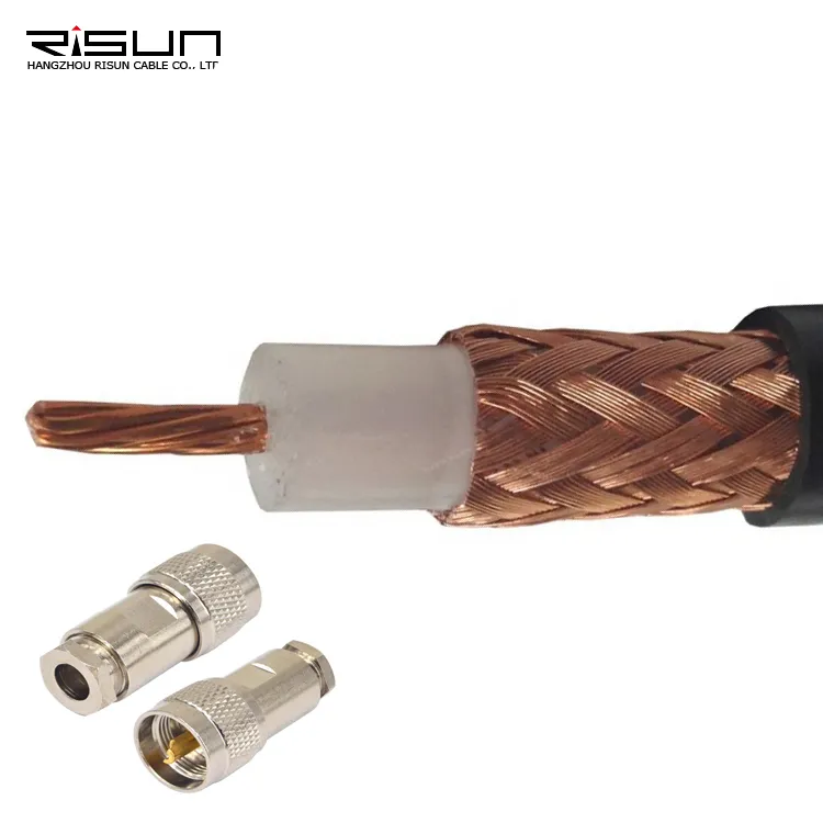 Top Quality 50ohm Solid PE Insulation Rg213 Rg214 Rg58 Coaxial Cable