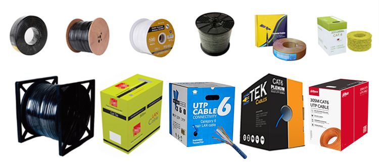 Factory Price Kx7+2DC Bare Copper 7*0.2mm Conductor Coaxial Cable with Power Cable