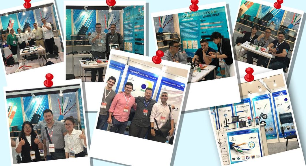 Factory Price Kx7+2DC Bare Copper 7*0.2mm Conductor Coaxial Cable with Power Cable