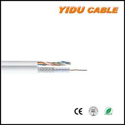 Factory Price TV Antenna Connector Cable 75ohm RG6 F Connector Coax Coaxial Cable