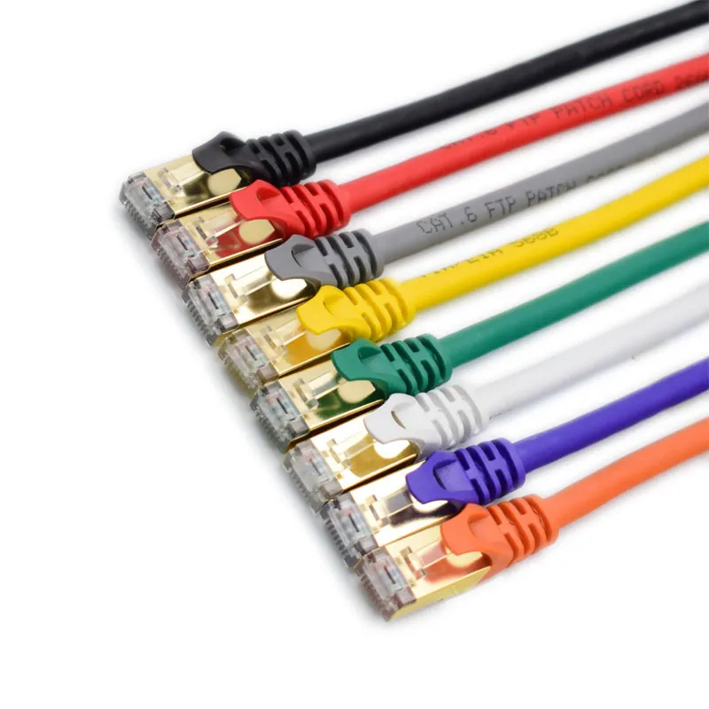 Factory Superior Quality 1m CAT6A CAT6 Network Patch Cord FTP STP Shield Patch Cord LAN Cable Best Price Sale