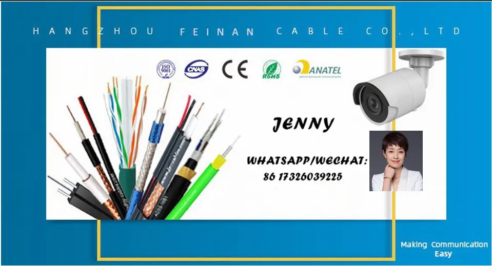 Fei Nan FTP CAT6 Cat 6 Outdoor Cable FTP CAT6 Network CAT6 Cable