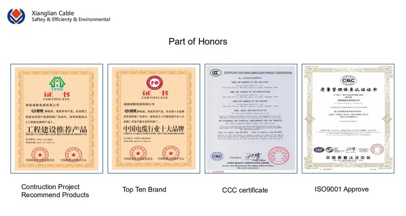 Fire Retardant XLPE Insualted PVC PE Sheathed Copper Aluminum Conductor Low Medium High Voltage Power Cable 600V~1000V Electric Wire