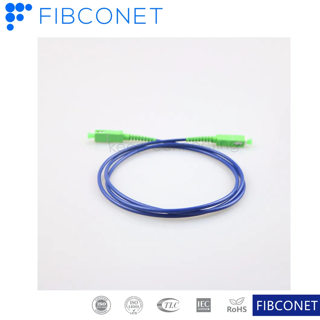 FTTH Fiber Optic Patch Cord 3.0 mm Sc APC Fiber Optic Patchcord/Jumper
