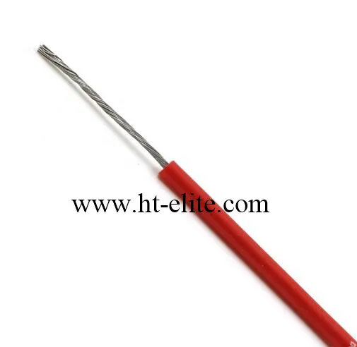 Heat Resistant Electrical Silicone Rubber Coated Cable Wire