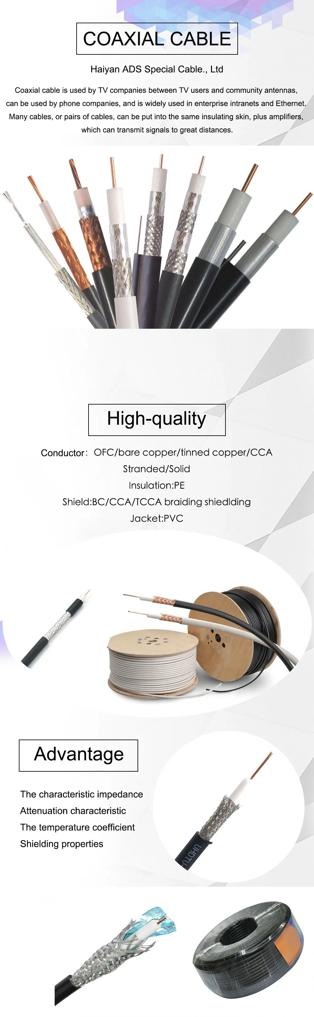 High Quality Low Price LMR100A RF Coaxial Communication Cable