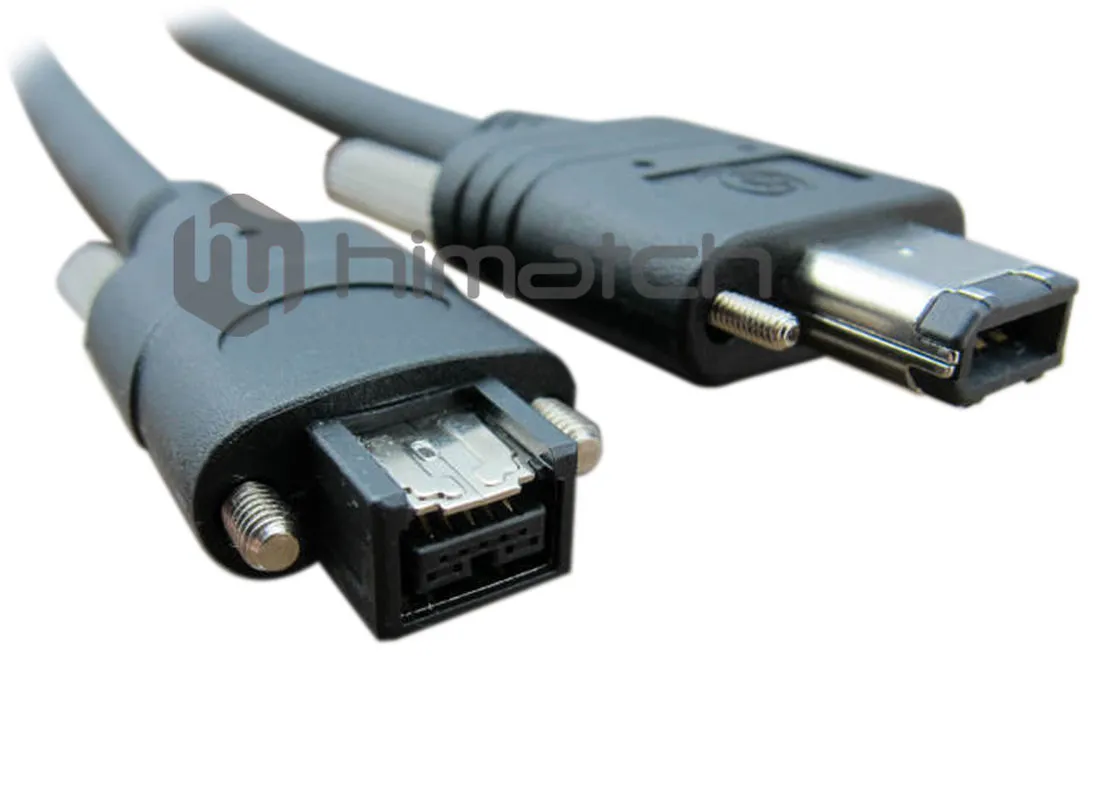 IEEE 1394 B 9pin to 6pin with Screw Locking Cable