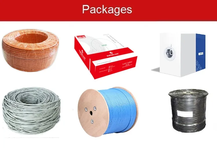 LAN Cable CAT6 23AWG Network Cable FTP UTP Cat 6 Cable 1000FT ISO9001 CE Certification