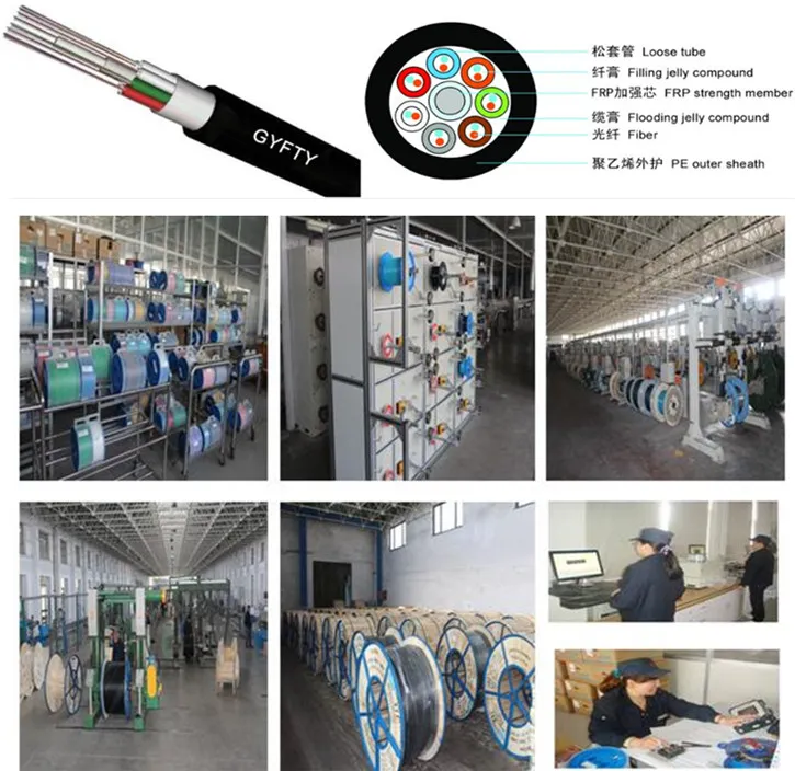 Loose Tube Non-Metallic Strength Member Non-Armored Fiber Optic Cable