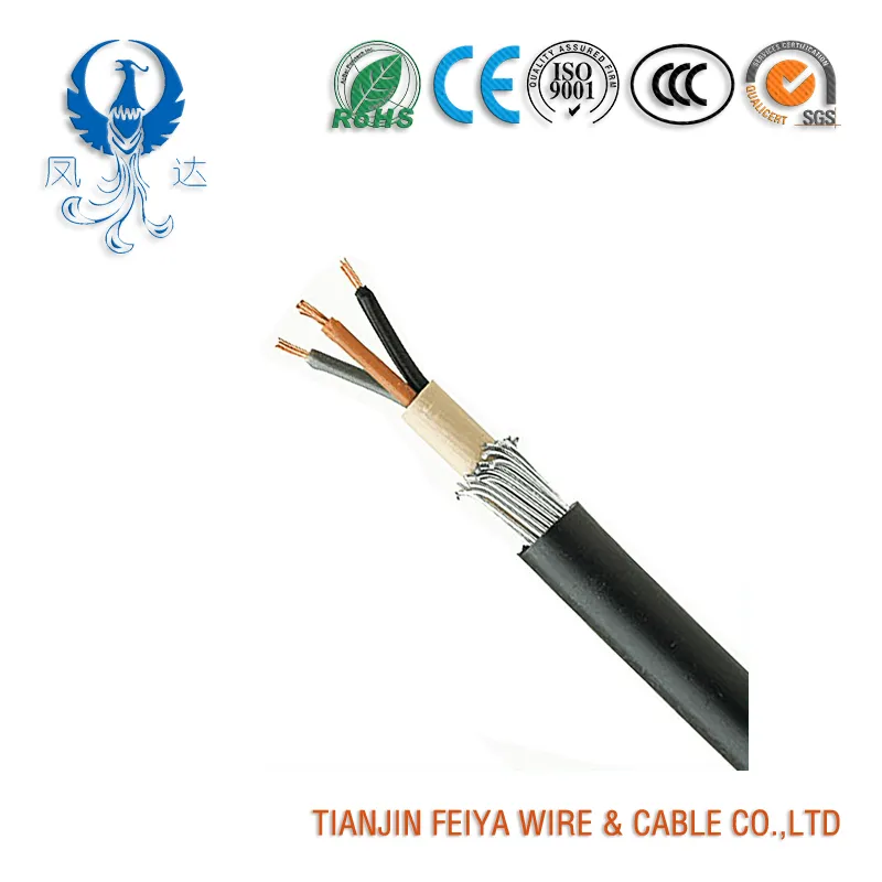 Medium Voltage 3.8/6.6kv Cu Conductor XLPE/Epr Insulated Three Core Individual Screened & PVC/Swa/PVC Sheathed Industrial Armoured Power Cables