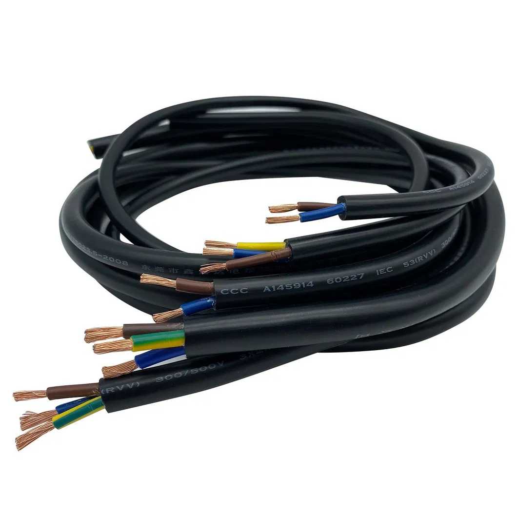 Multi Core Copper Conductor PVC Sheathed Power Cable Wire with UL Certification