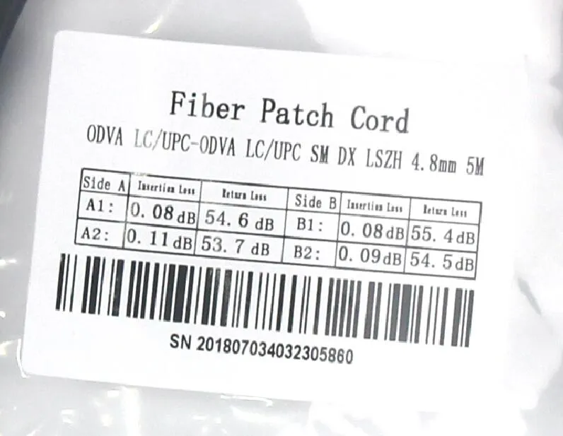 Odva to LC Outdoor IP67 Waterproof Fiber Optic Patch Cable