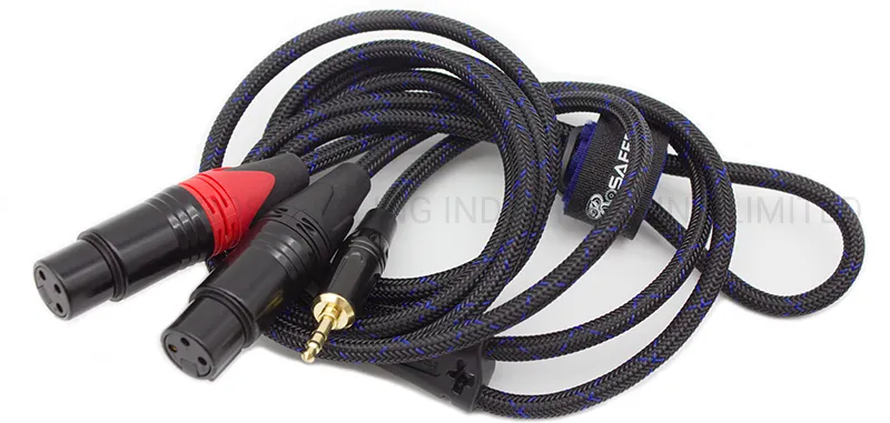 OEM AV Interconnect Cable with 2 XLR Female to 3.5 Stereo Plug (FYC07)