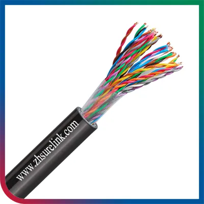 Outdoor Multipairs 50 Pair Communication Twisted Cat3 UTP Cat5e Copper Telephone Cable