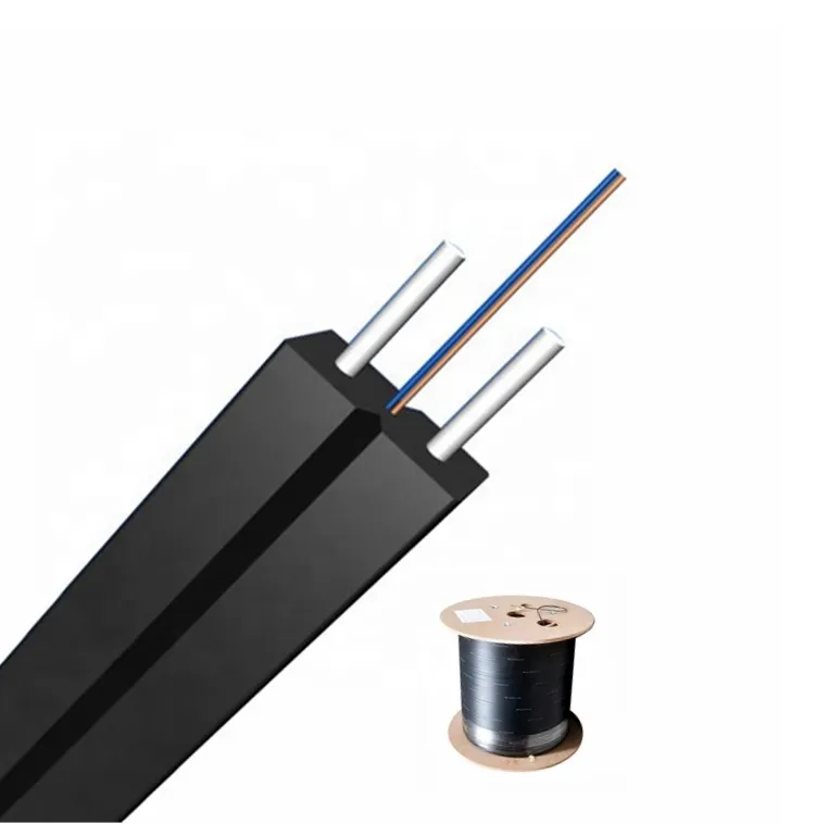 Outdoor Waterproof Armoured FTTH Drop Cable 2fo F657A LSZH Jacket Drop Cable FTTH