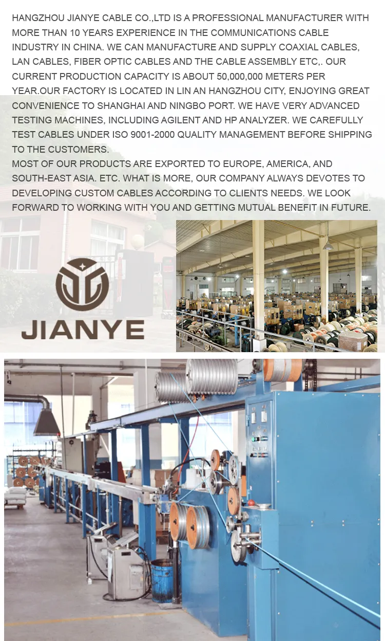 Popular Kx6 Kx6a CCTV Camera Cable Coaxial Cable Kx7+2c with Power