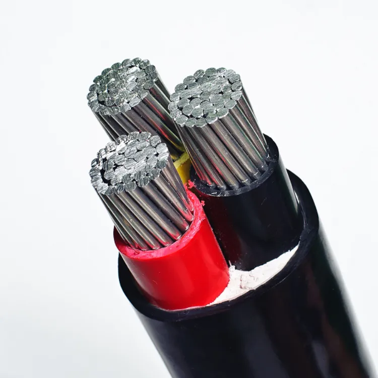 PVC Insulated Waterproof Cable Aluminum Conductor Power Cable