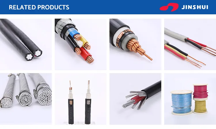 PVC Insulated Waterproof Cable Aluminum Conductor Power Cable