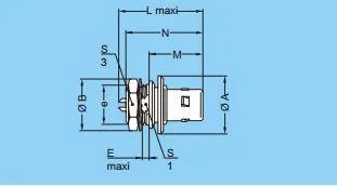 Qm B Series Twg Self-Latching Military Fixed Push-Pull Connector