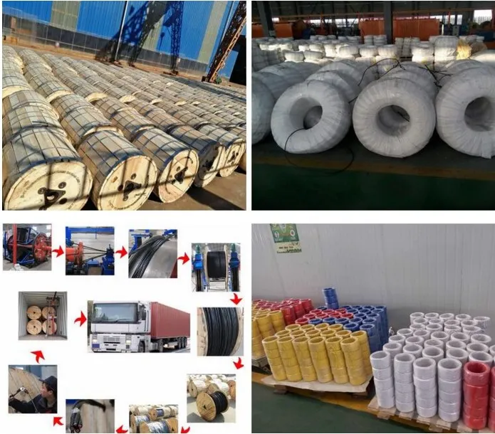 Service Drop High/Medium/Low Voltage 1000V Aluminum Conductor PVC Insulation ABC Cable Electrical AAC / ABC Cable