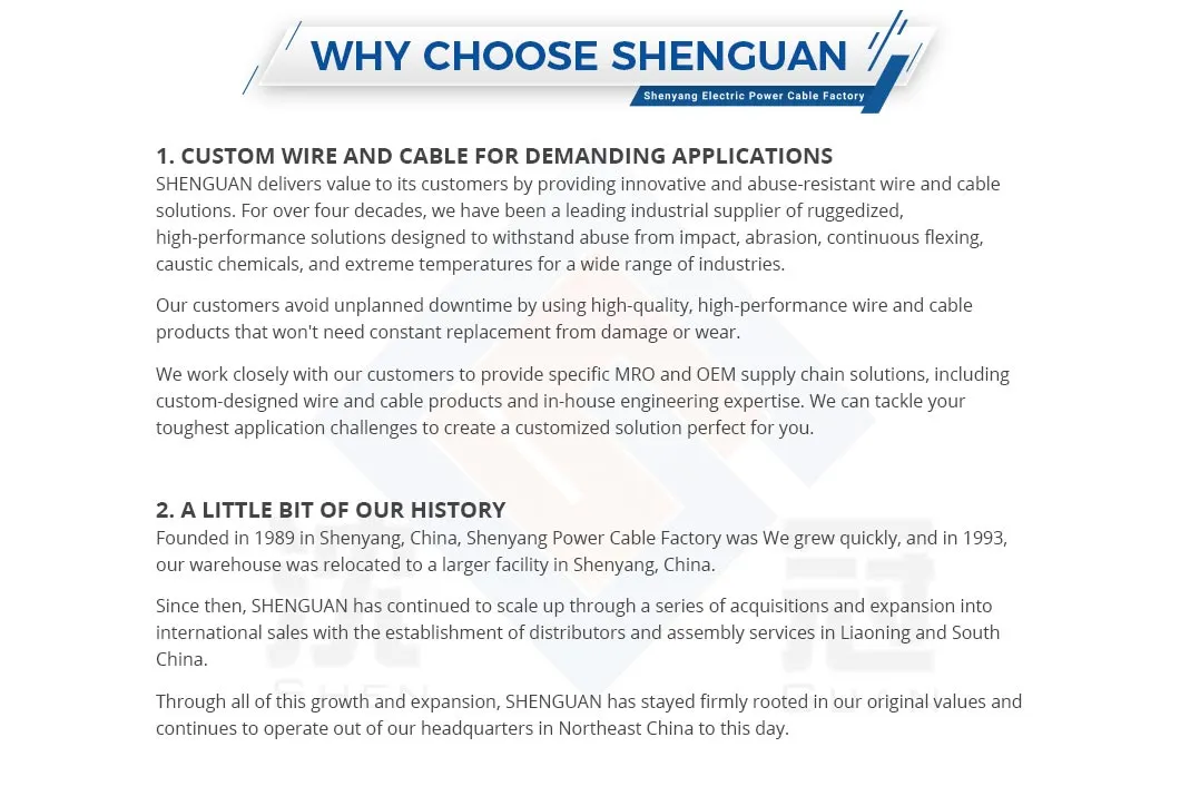 Shenguan Wire Cable Low Voltage Cable 300V 500V 450/750V 600V 2.5mm 12AWG Electrical Cable Price Control Cable