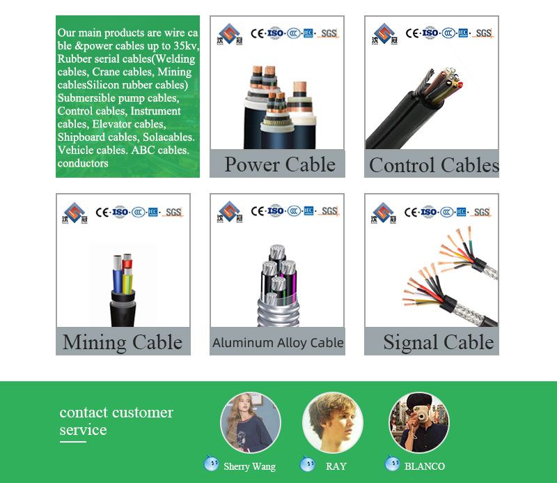 Shenguan Yjv61 0.6/1kv 4*185+1*95 Aluminum Alloy Crosslinked Polyethylene Armored Building Cable Electric Cable