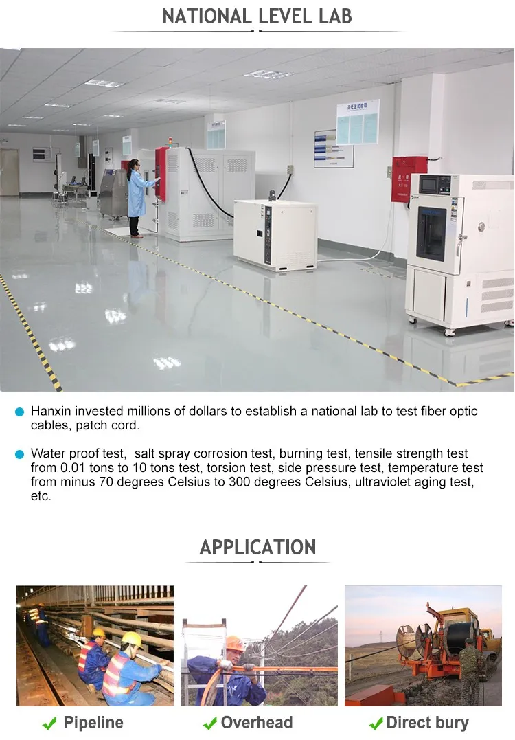 Shenzhen Hanxin 19 Years Fiber Optic Cables ODM Manufactory Supply Outdoor Armored GYXTW Marine Multicore LSZH Cable