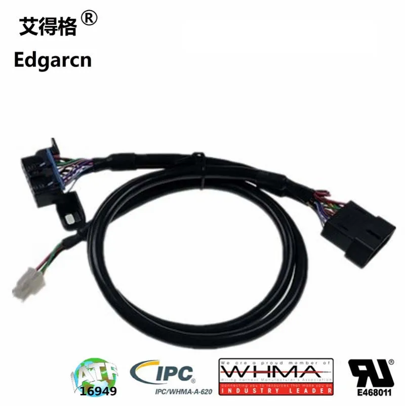 Te Connector Connect 24AWG&18AWG Industrial Custom Electric Cable Harness
