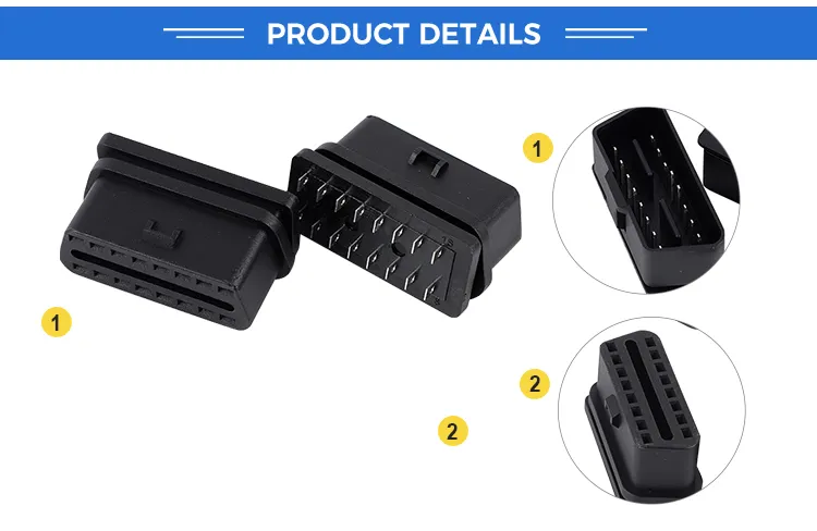 The Source Manufacturer Directly Sells High-Quality OBD90 Degree Bend Gold-Plated Male